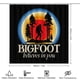 thumbnail image 2 of Pie Grande Big Foot theme 4 piece Shower Curtain Set With Rugs Waterproof Bathroom Decor Set Includes Bath Mat U shaped Rug Toilet Lid Cover And Curtain With Hooks, 2 of 6