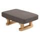 thumbnail image 5 of Reposapiés Rectangular Con Patas De Madera Para Comedor, Dormitorio, Escritorio, Gris Oscuro, 5 of 5