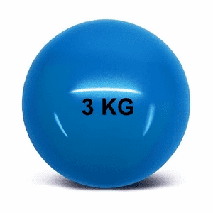 Ak Sport - Balón Medicinal Rehabilitación Silicona Sin Rebote 3 Kilos Aksport Crossfit