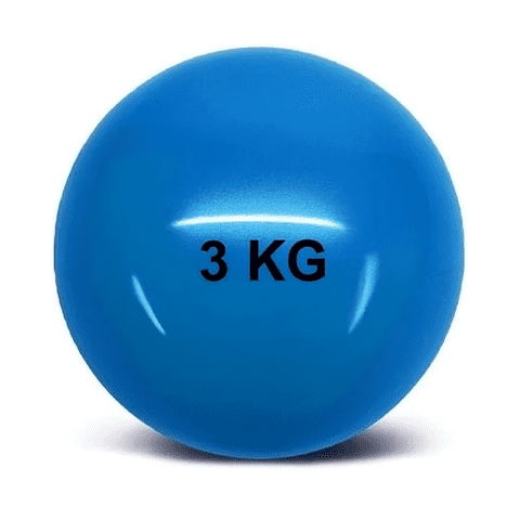 Ak Sport - Balón Medicinal Rehabilitación Silicona Sin Rebote 3 Kilos Aksport Crossfit