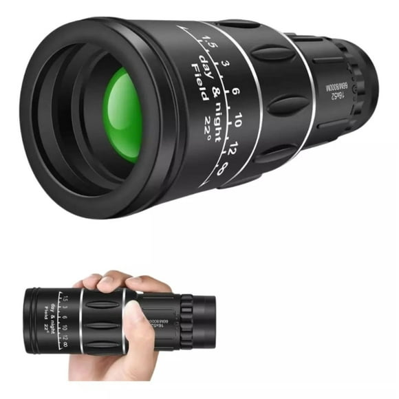 Monocular Profesional Con Lente De Larga Distancia negro 18