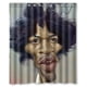 thumbnail image 1 of Cortina de ducha Jimi Hendrix, juego de cortina de baño con ganchos, tamaño 60 x 72 pulgadas, 1 of 3