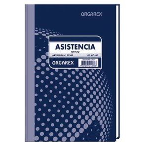 Libro Asistencia 100 Hojas Orgarex