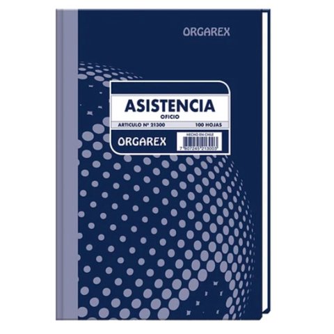 Libro Asistencia 100 Hojas Orgarex