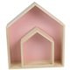 thumbnail image 4 of 2 Estantes De Almacenamiento De Pared Con Forma De Casa, Decoración Del Hogar Para Sala De Juegos, Color Rosa, 4 of 5