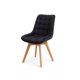 thumbnail image 1 of Silla de Madera Acolchada Toscana - Negro, 1 of 3