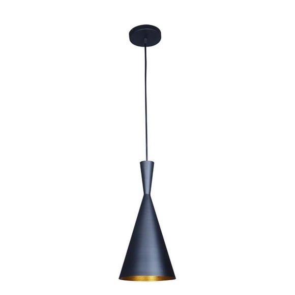 Lámpara colgante Bromi Design Berkley B6101, negra, individual