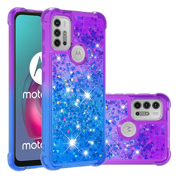 Funda Para Motorola Moto G30/g20/g10 Con Diseño Gradiente Y Brillo Líquido Antigolpes Tpu