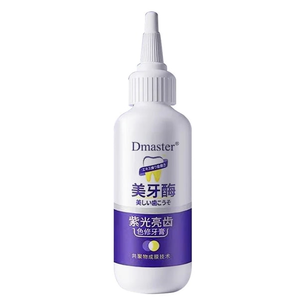 V34 Purple Toothpaste Whitening Teeth Enzyme Remove Plaque Stains Oral Hygiene Cleaning Dental Tools Fresh Breath Beauty Health