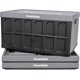 thumbnail image 1 of Contenedores de almacenamiento CleverMade plegables con tapas, 62 litros, paquete de 3, color piedra, 1 of 8