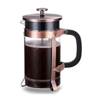 Cafetera Francesa 600Ml Vidrio Borosilicato Cobre Lugano