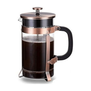 Cafetera Francesa 1Lt Vidrio Borosilicato Cobre Lugano