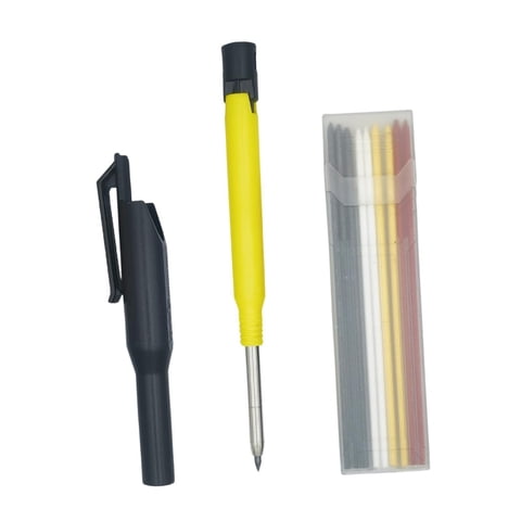 Ioensy - Lápiz De Carpintero Con Marcadores De Alcance Profundo De Recarga Para Pintar Dibujo De Escritura
