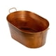 thumbnail image 5 of Cubo para bebidas, recipiente para cubitos de hielo con asas de transporte, bañera ovalada galvanizada resistente para bebidas, bañera de cerveza para, 5 of 5