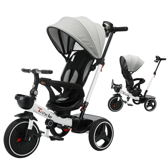 Triciclo Ubravoo 6 en 1 con toldo 18 a 60 meses