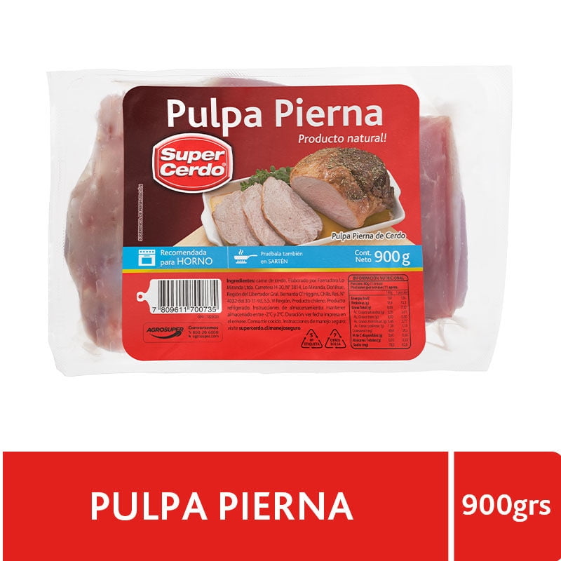 Pulpa De Cerdo Pierna 900 g Super Cerdo