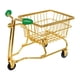 thumbnail image 3 of Carrito De Compras En Miniatura, Carrito De Juguete, Modelo Divertido, Mini Canasto De Almacenamiento, Regalo Para Niñas, Dorado Y Verde, 3 of 3