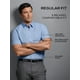 thumbnail image 2 of Vestido Oxford de manga corta para hombre Shirt Van Heusen, corte regular, 2 of 3