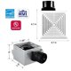 thumbnail image 2 of Ventilador de baño VENTECHLATION 4" silencioso con sensor de humedad, 2 of 6