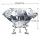 thumbnail image 2 of Escultura Adwikoso Diamante de Cristal de 8 cm con Soporte, 2 of 7