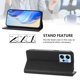 thumbnail image 3 of Funda Billetera con Soporte para Xiaomi Redmi Note 12 4G Bloqueo RFID Plegable Negro, 3 of 6