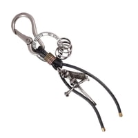 Gino Rodinis - Llavero Cuero Hombre Ll121 Negro