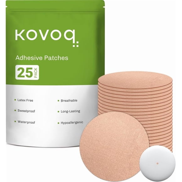 Paquete De 25 Fundas Para Sensores Libre 2 Con Parches Impermeables