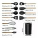 thumbnail image 2 of Set 12 Utensilios Cocina Antiadherente Silicona Mango Madera, 2 of 6