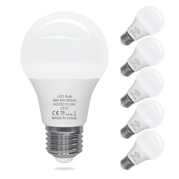Bombilla LED ORALUCE 6W 6500K paquete de 6 unidades base E26