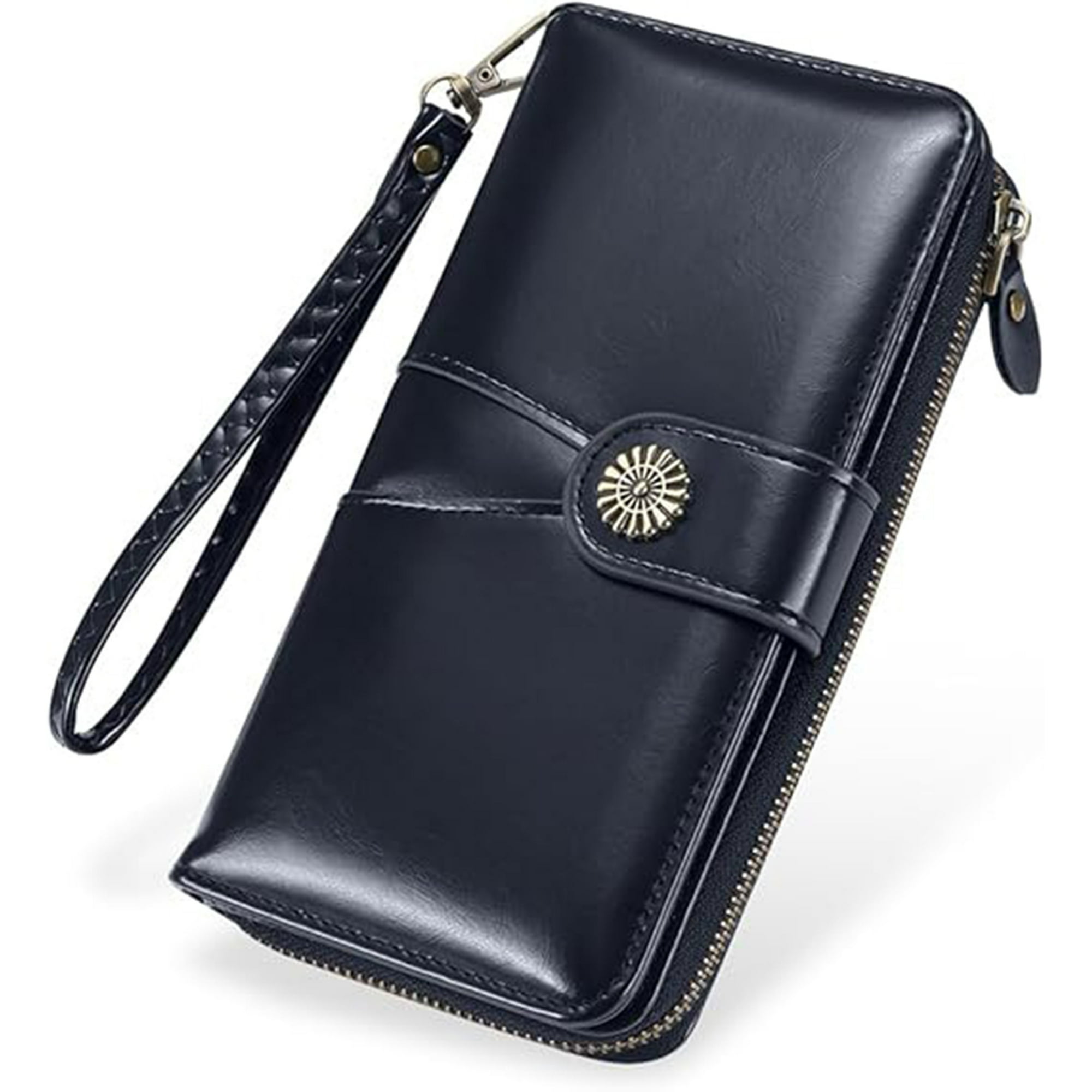 Veat00l - Billetera De Gran Capacidad Para Mujeres, Billetera Para Mujeres, Cremallera De Hardware, Billetera De Tres En Uno, Billetes De Moneda Con Cremallera De Tarjeta De Crédito