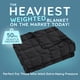 thumbnail image 2 of Manta pesada HomeSmart de 22,68 kg, tamaño king, 104 x 92 cm, color negro, 2 of 7