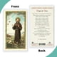 thumbnail image 2 of Tarjeta de oración San Francisco Importa Oración laminada por la paz, 2 of 6