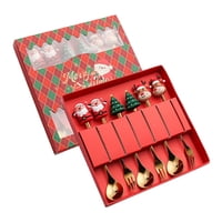 Bothyi - 6X Kits De Cubiertos De Navidad Cucharas De Navidad Juego De Tenedores Para Fiesta Boda Restaurante Estilo C