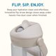 thumbnail image 4 of Botella De Agua Thrive Flip Con Popote Tritan Renew 600 Ml, 4 of 8