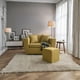 thumbnail image 1 of Sofa Kansas 2C+ 1 Pouf Tela Mostaza, 1 of 3