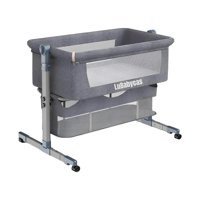 Lubabycas - Cuna Colecho Bebé Con Colchón Y Mosquitero Gris