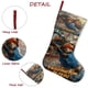 thumbnail image 5 of Paddington Tema: Calcetines de Navidad, fino lino blanco para colgar en escaleras y chimenea, decoración navideña para el hogar, regalo de Navidad. 45cm × 32cm, 5 of 5