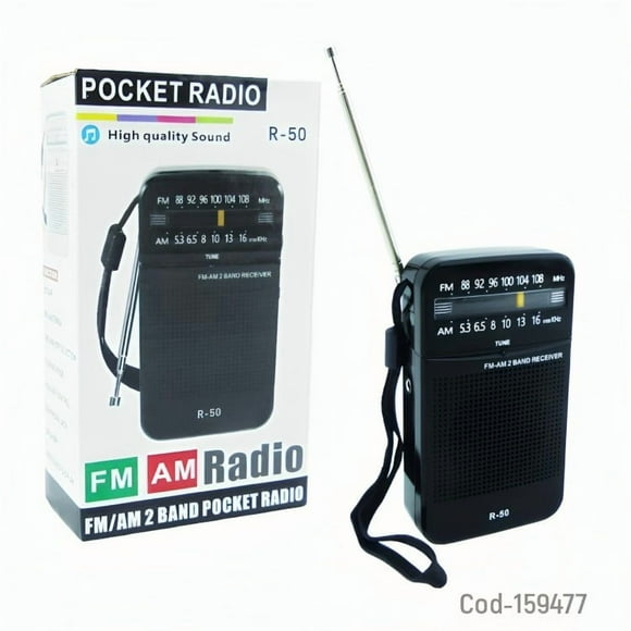 Radio Am/fm 2 Bandas Mod.r-50 A Pilas No Incluidas