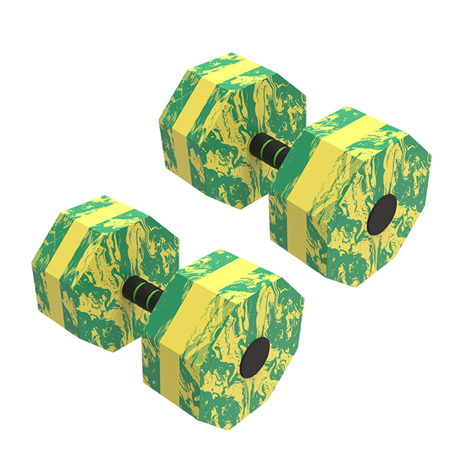 Magideal - Mancuernas Acuáticas De 2 Uds., Mancuernas De Agua, Barras De Mano Para Piscina, Fitness, Mancuernas Flotantes Ligeras Para Piscina, Mancuernas Acuáti Octágono 27x15x15cm