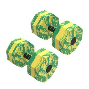Magideal - Mancuernas Acuáticas De 2 Uds., Mancuernas De Agua, Barras De Mano Para Piscina, Fitness, Mancuernas Flotantes Ligeras Para Piscina, Mancuernas Acuáti Octágono 27X15X15Cm
