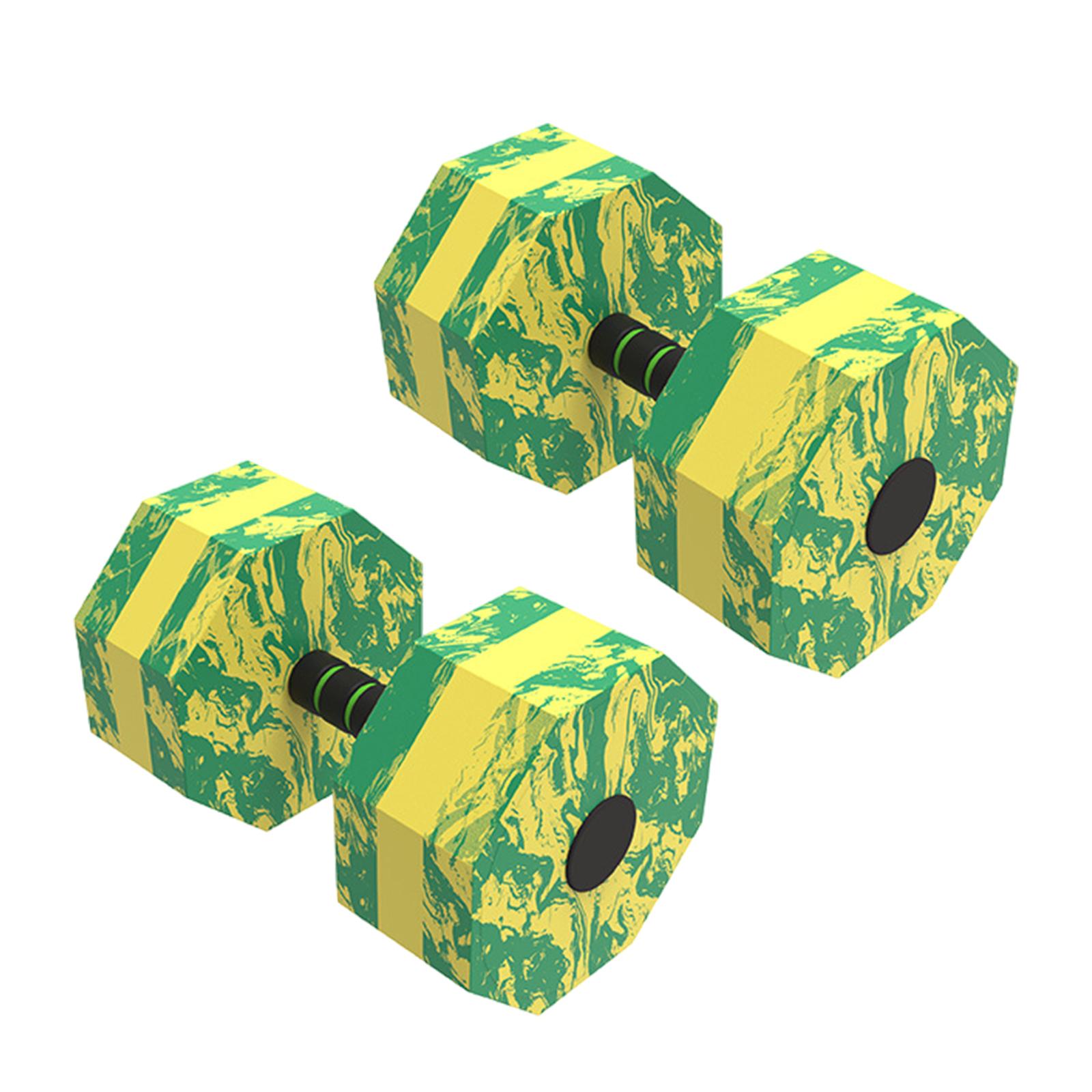 Magideal - Mancuernas Acuáticas De 2 Uds., Mancuernas De Agua, Barras De Mano Para Piscina, Fitness, Mancuernas Flotantes Ligeras Para Piscina, Mancuernas Acuáti Octágono 27X15X15Cm