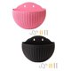 thumbnail image 1 of 2 Uds Maceta De Pared Moderna Maceta De Riego Automático Colgadores De Plantas Color Rosa Negro, 1 of 5