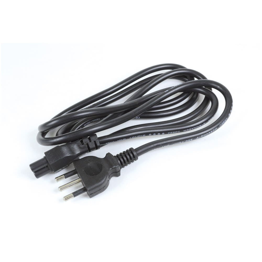 Gen - Cable Poder Trebol 1.8mts P/notebook Negro