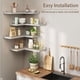 thumbnail image 5 of Estantería de esquina gris de madera Eostbe – juego de 4 unidades, 5 of 6