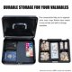 thumbnail image 4 of Caja KYODOLED de metal con bandeja para dinero y cierre, color negro, 4 of 9
