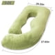 thumbnail image 3 of Almohada de embarazo AMCATON en forma de U de 150 cm para dormir, color verde, 3 of 8