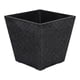 thumbnail image 2 of Set 2 Macetero Plastico Bajo Premium Base Cuadrada Conica L negro, 2 of 7