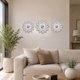 thumbnail image 3 of Set 3 Marcos De Espejos Flor De Loto Blanco Deco Grande, 3 of 9