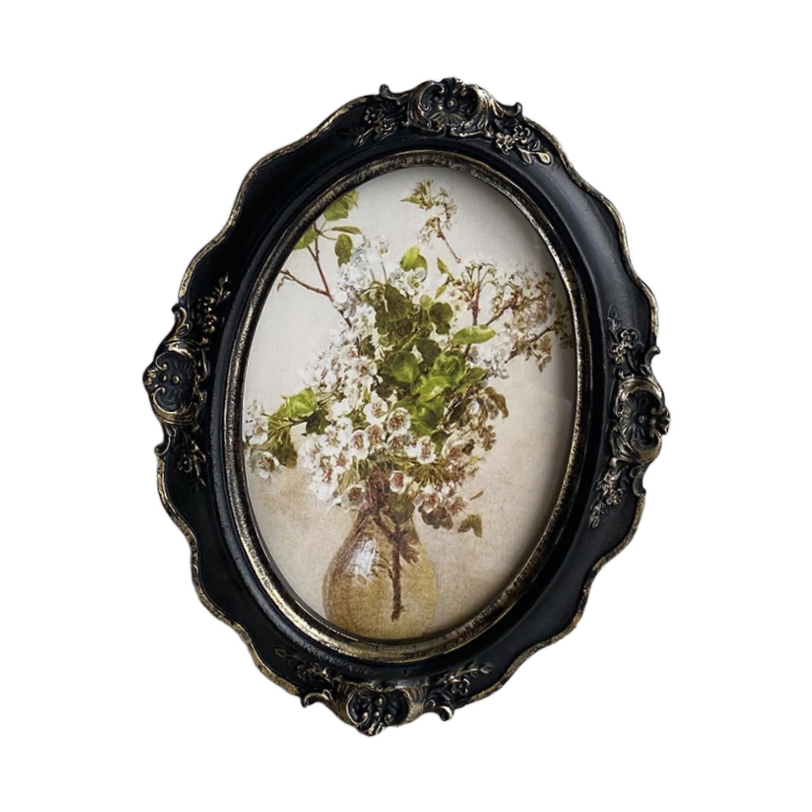 Magideal - Marco De Fotos Ovalado De Estilo, Soporte Para Exhibición De Fotos, Resina Decorativa, Galería De Fotos, Arte Para Colgar En La Pared, Decoración De E