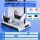 thumbnail image 3 of Soporte de carga con ventilador de refrigeración para consola PS5 Pro/Slim, estación de carga vertical para controladores con 9 luces RGB, gancho para auriculares y ventilador silencioso de 3 niveles, 3 of 8